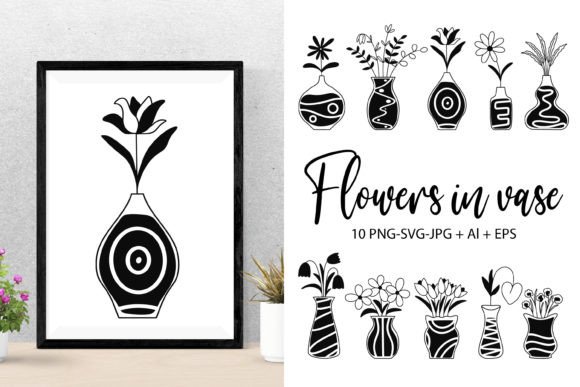 Download Flowers in Vase Illustration Clipart - Flowers Collection