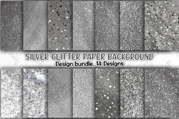 Download Silver Glitter Paper Background Clipart - Glitter Collection