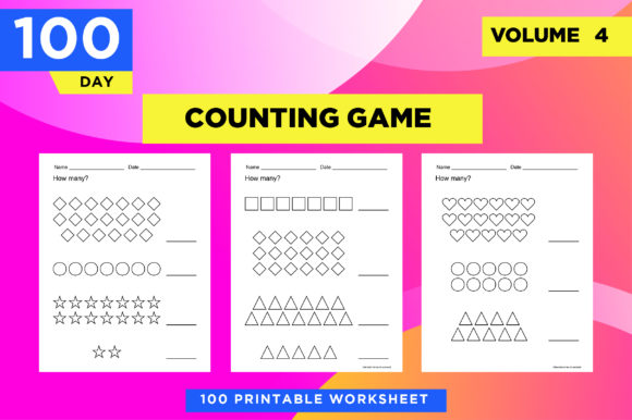 Download How Many Shapes - Printable Worksheets - Premium Resources