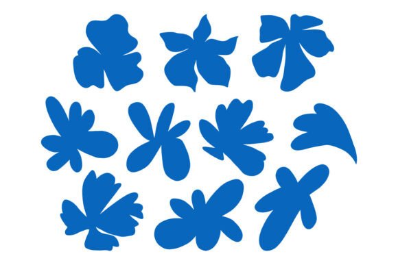 Download Abstract Floral Shapes with Smooth Edge - Abstract floral shapes Collection