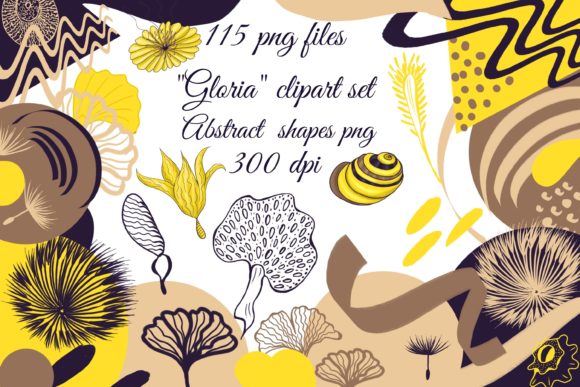 Download Aesthetic Abstract Shapes Clipart - Abstract shapes Collection