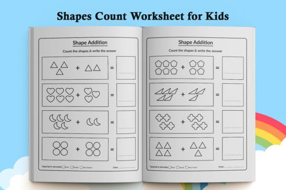 Download Shapes Count Worksheet for Kids - Premium Resources