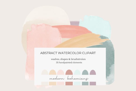Download Watercolor Wash Abstract Shapes Clipart - Abstract shapes Collection