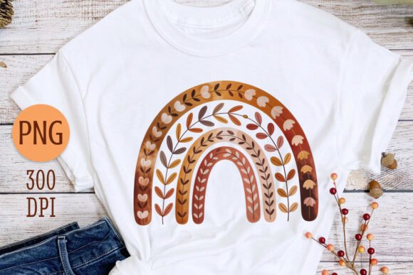 Download Boho Botanical Autumn Rainbow PNG - Botanical Collection