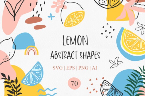 Download Lemon Modern Abstract Shapes Svg Clipart - Abstract shapes Collection
