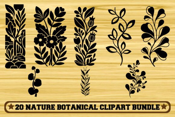 Download 20 Nature Botanical Clipart Bundle - Botanical Collection